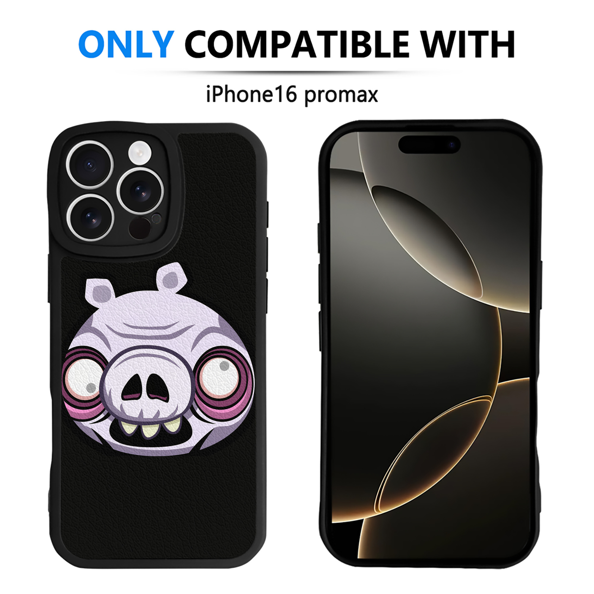 （画像用） Angry Birds アングリーバード 【iPhone 16シリーズ対応】シリコンスマホケース（レザー調） 材質：シリコン